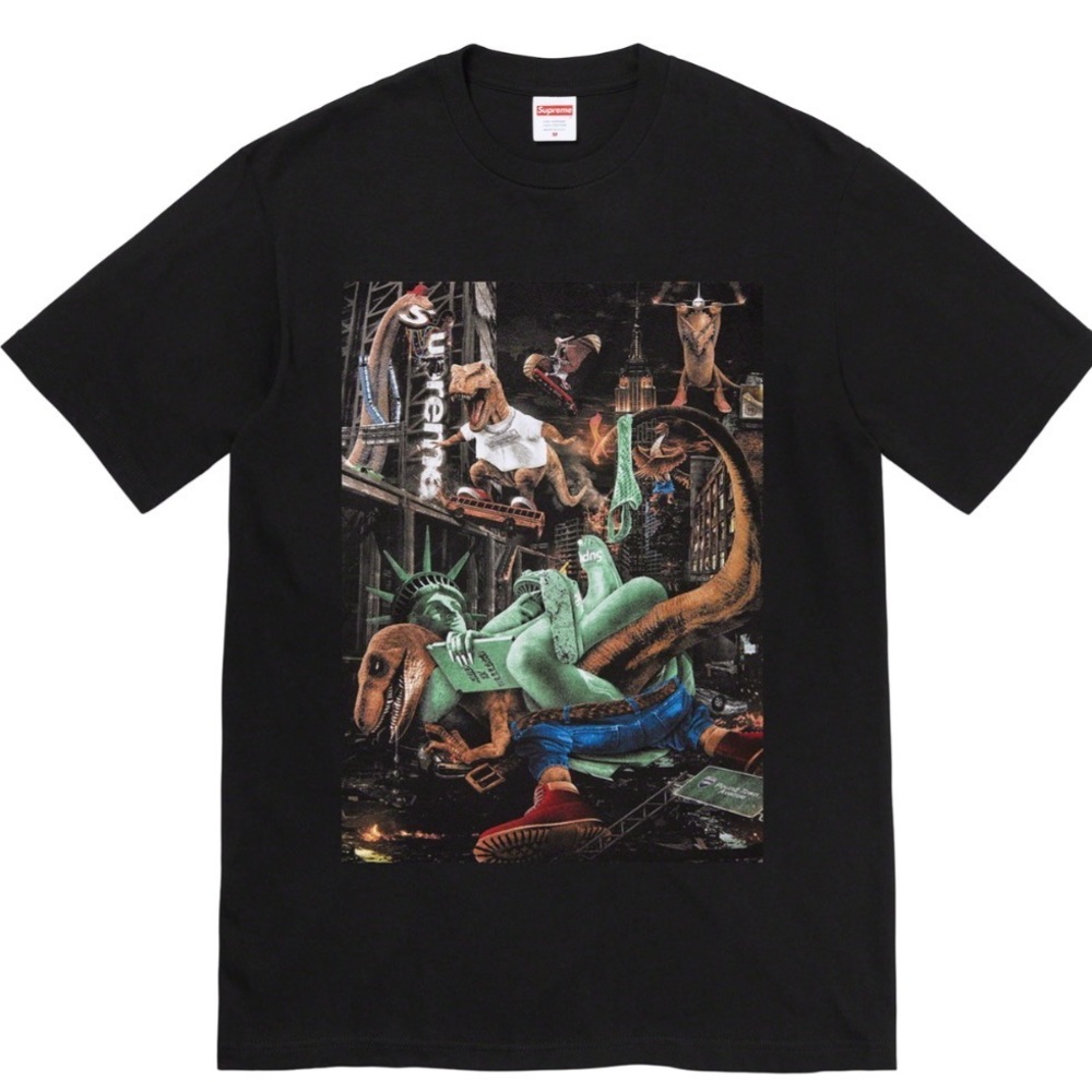 Supreme T Rex T shirt Black Size Large SS23 New with Tags NWT